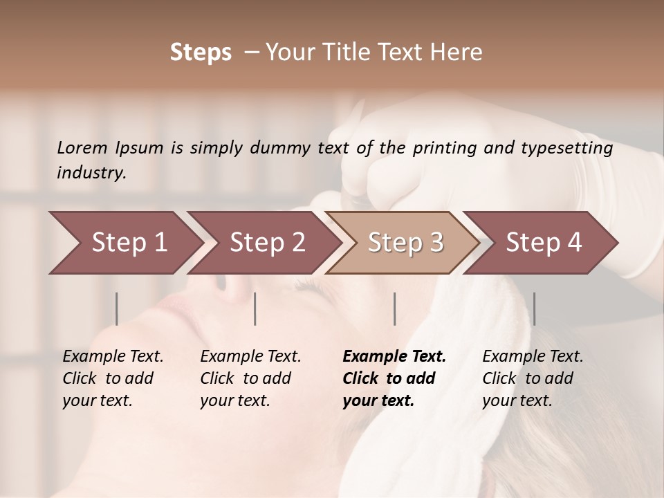 Older Woman Getting Electrolysis On He Face PowerPoint Template