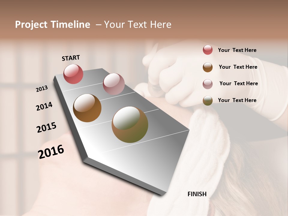 Older Woman Getting Electrolysis On He Face PowerPoint Template