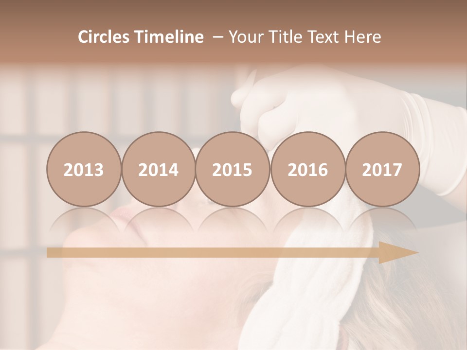 Older Woman Getting Electrolysis On He Face PowerPoint Template