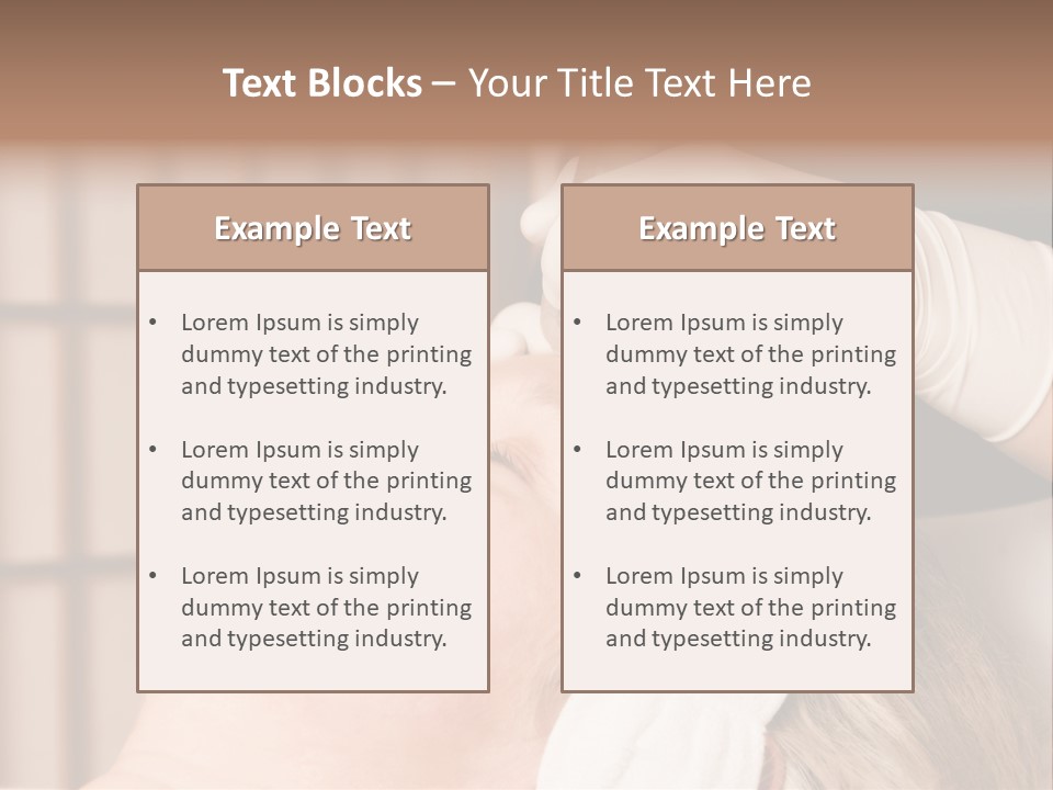 Older Woman Getting Electrolysis On He Face PowerPoint Template