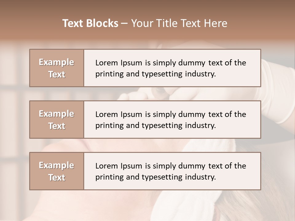 Older Woman Getting Electrolysis On He Face PowerPoint Template