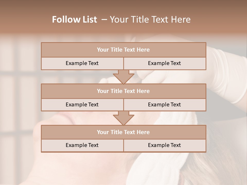 Older Woman Getting Electrolysis On He Face PowerPoint Template
