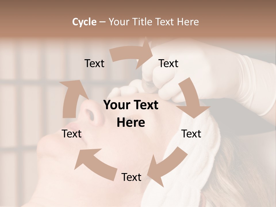 Older Woman Getting Electrolysis On He Face PowerPoint Template