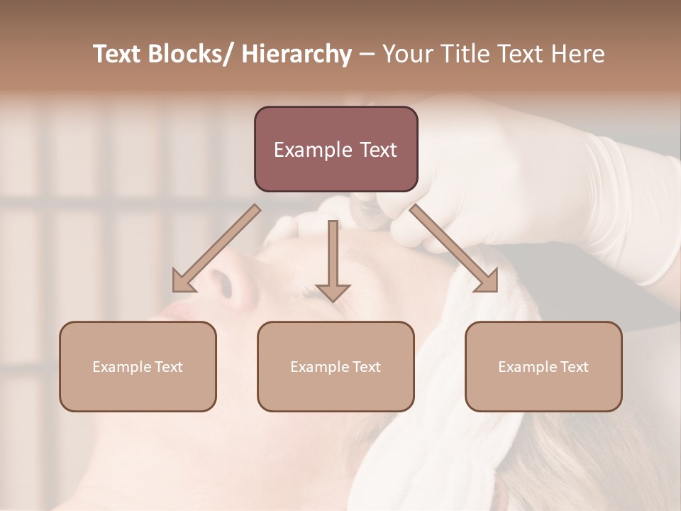 Older Woman Getting Electrolysis On He Face PowerPoint Template