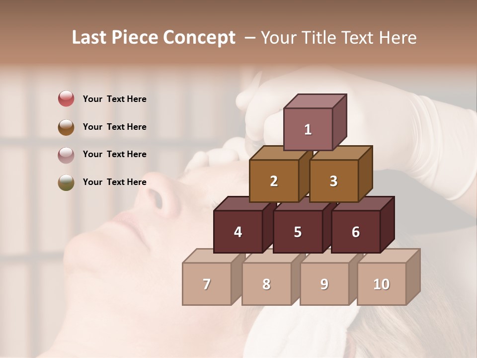 Older Woman Getting Electrolysis On He Face PowerPoint Template