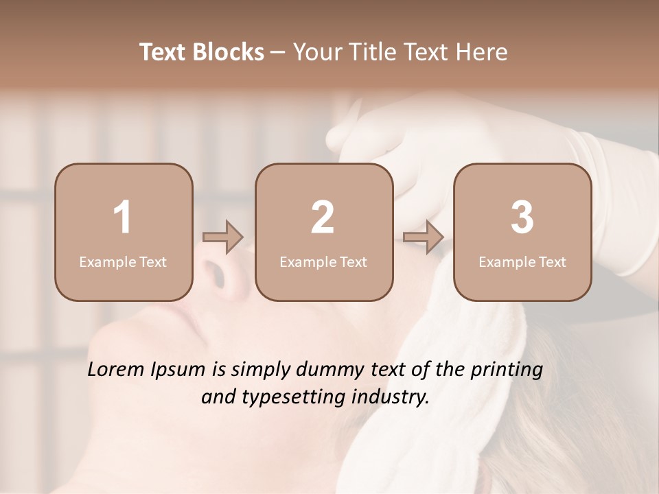 Older Woman Getting Electrolysis On He Face PowerPoint Template