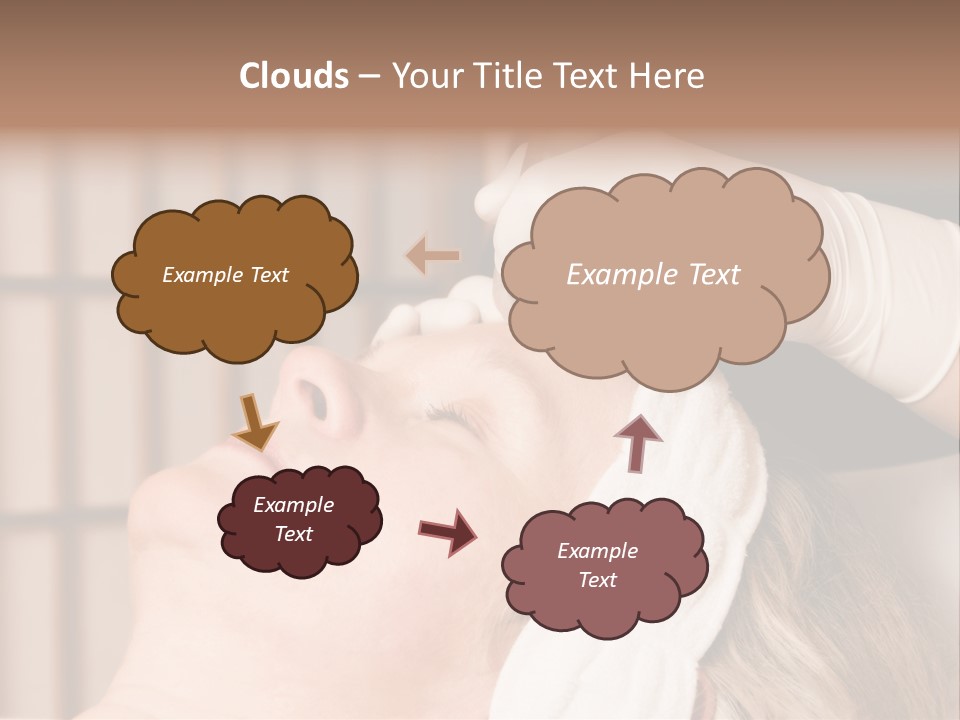 Older Woman Getting Electrolysis On He Face PowerPoint Template