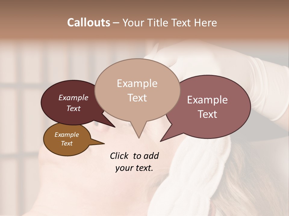 Older Woman Getting Electrolysis On He Face PowerPoint Template