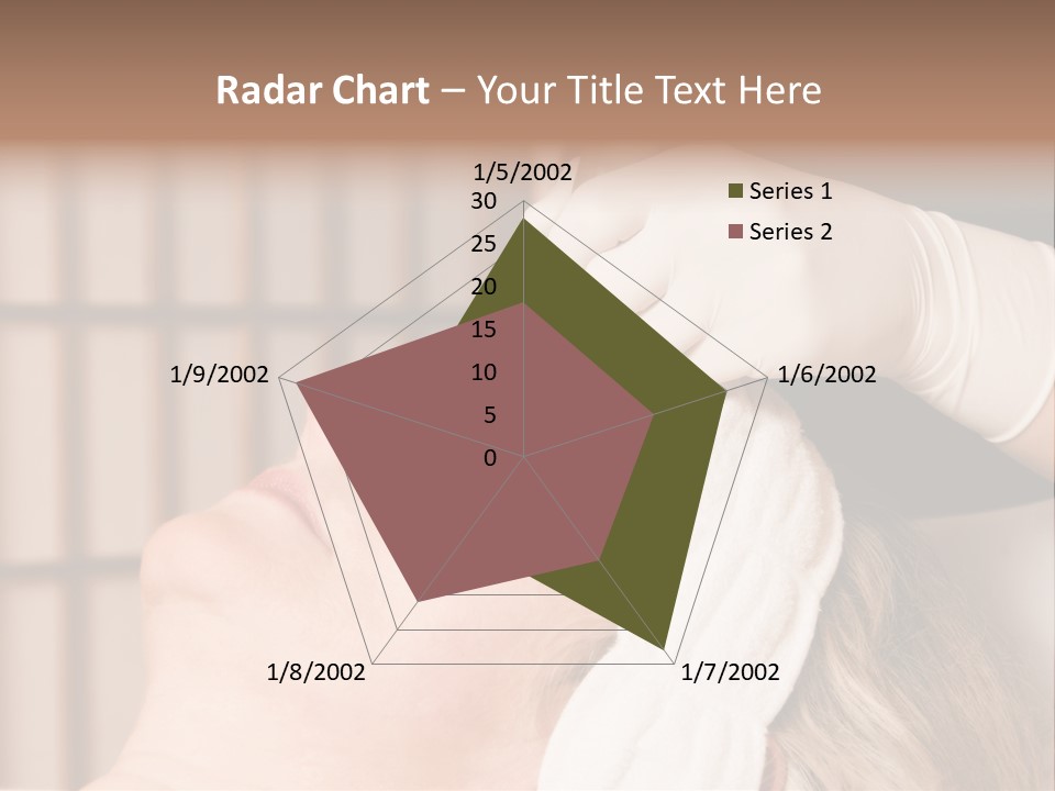Older Woman Getting Electrolysis On He Face PowerPoint Template