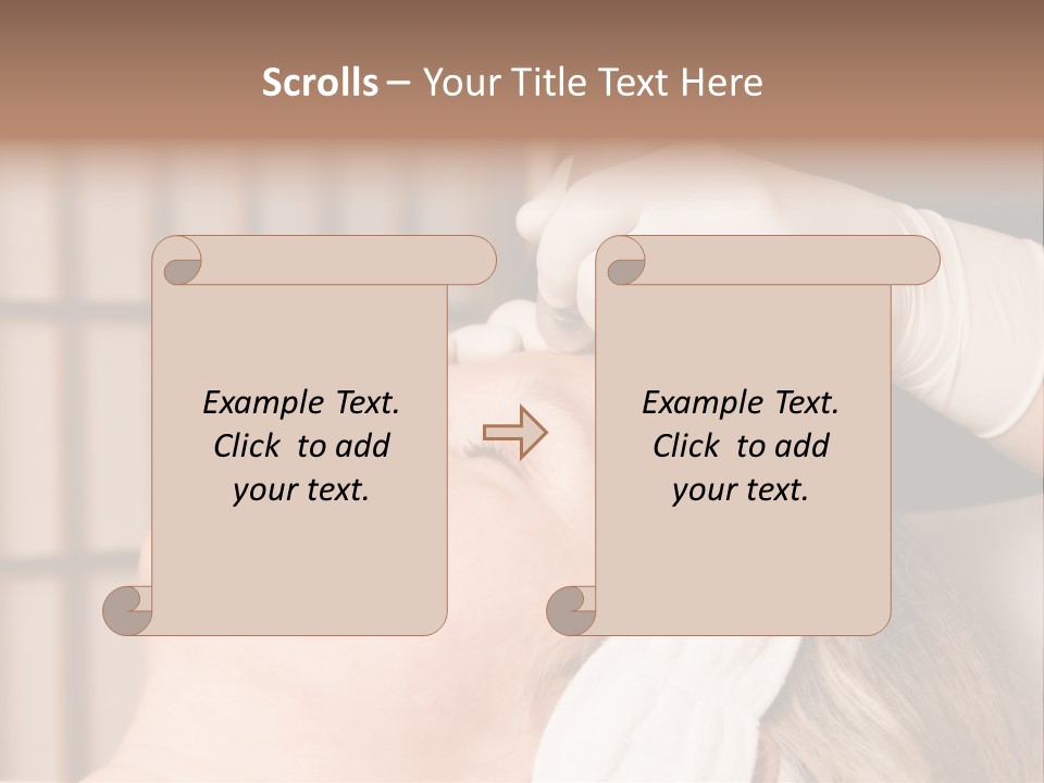 Older Woman Getting Electrolysis On He Face PowerPoint Template