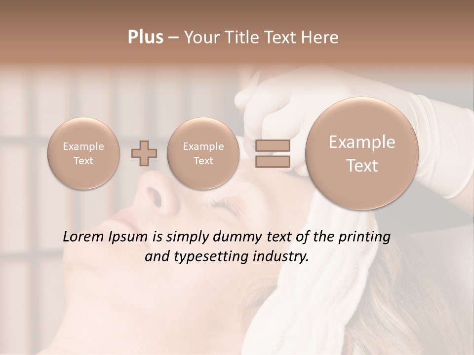 Older Woman Getting Electrolysis On He Face PowerPoint Template