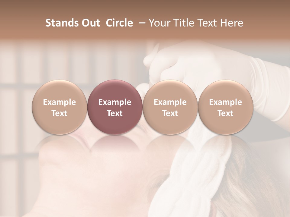 Older Woman Getting Electrolysis On He Face PowerPoint Template