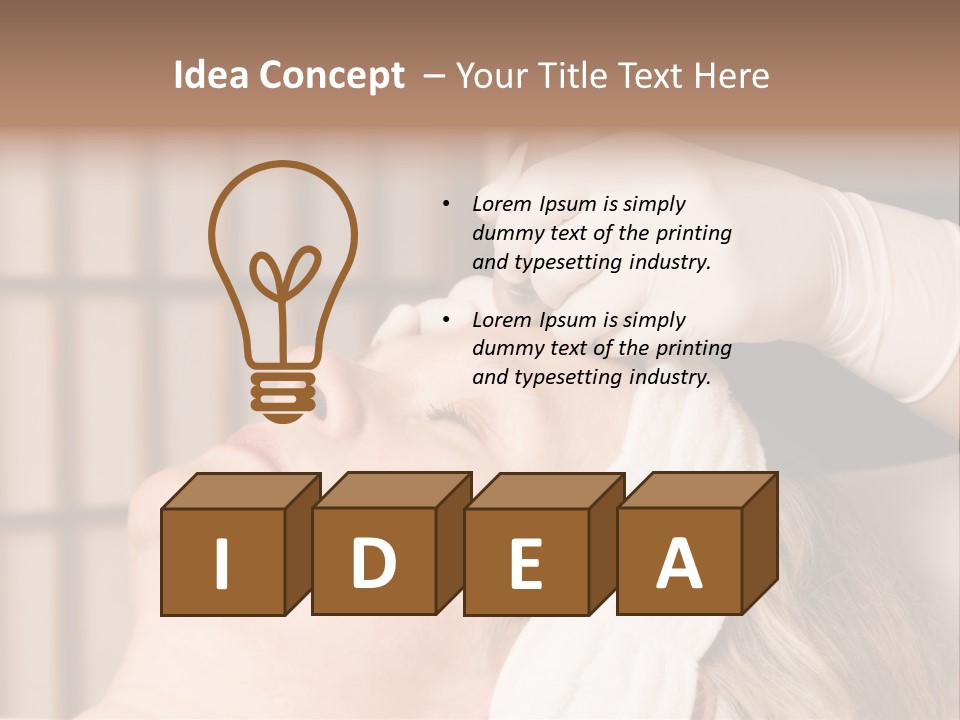 Older Woman Getting Electrolysis On He Face PowerPoint Template