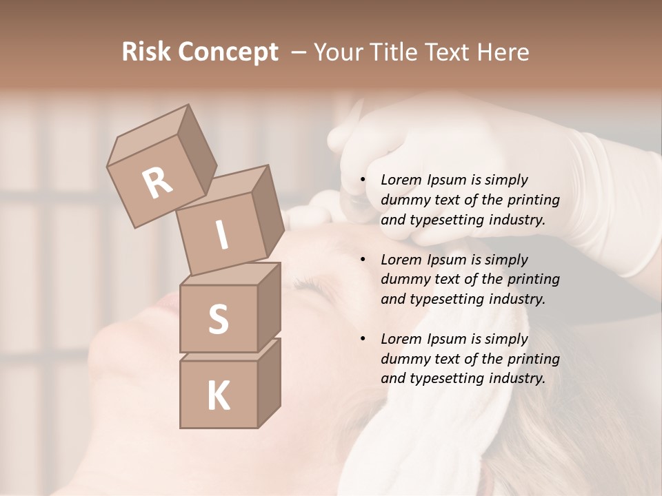 Older Woman Getting Electrolysis On He Face PowerPoint Template