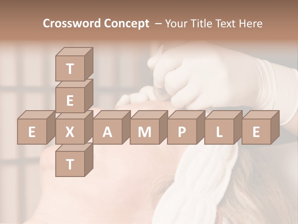 Older Woman Getting Electrolysis On He Face PowerPoint Template