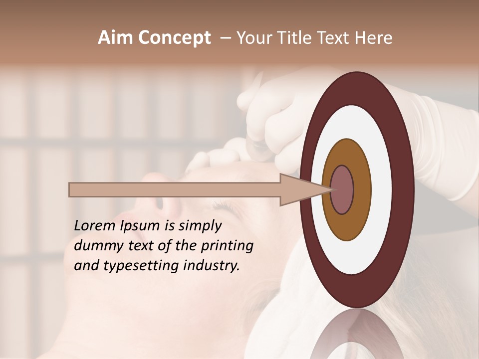 Older Woman Getting Electrolysis On He Face PowerPoint Template