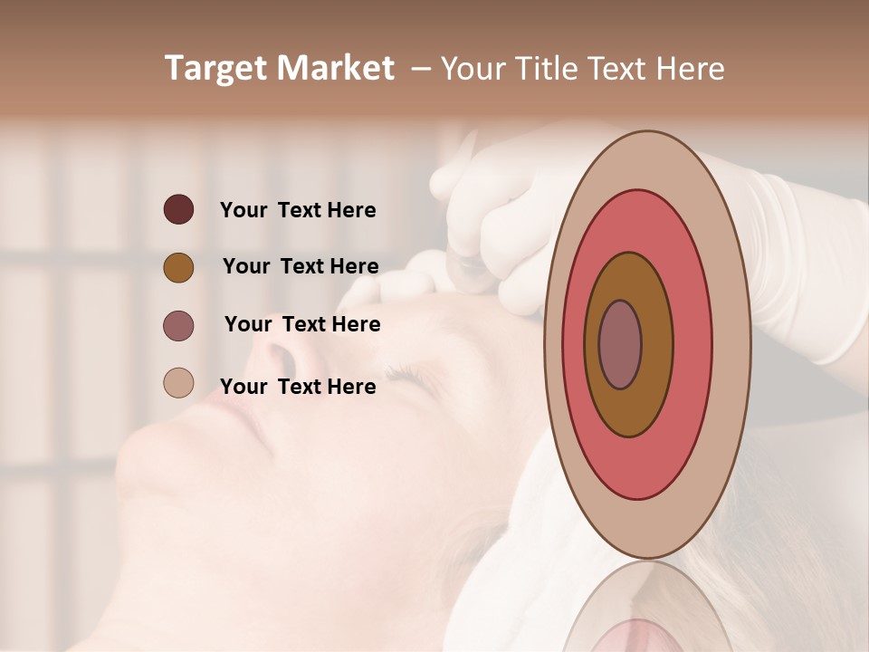 Older Woman Getting Electrolysis On He Face PowerPoint Template