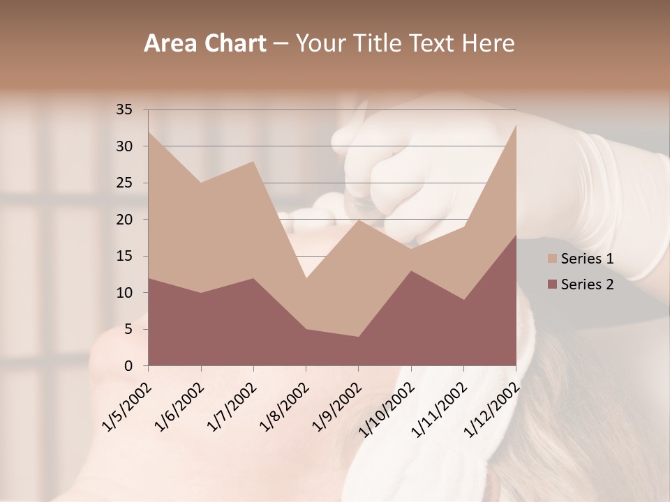 Older Woman Getting Electrolysis On He Face PowerPoint Template