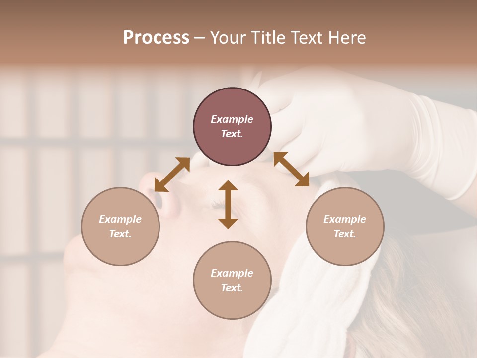 Older Woman Getting Electrolysis On He Face PowerPoint Template