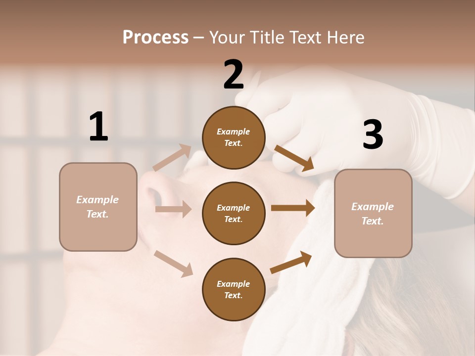 Older Woman Getting Electrolysis On He Face PowerPoint Template
