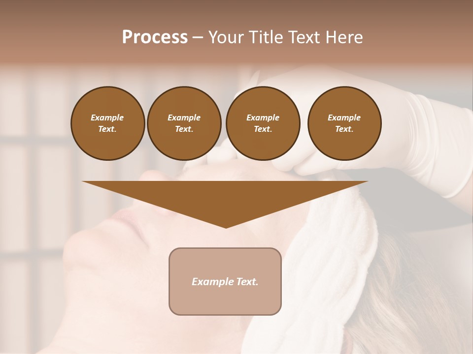 Older Woman Getting Electrolysis On He Face PowerPoint Template