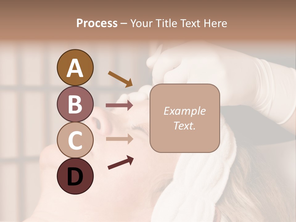 Older Woman Getting Electrolysis On He Face PowerPoint Template