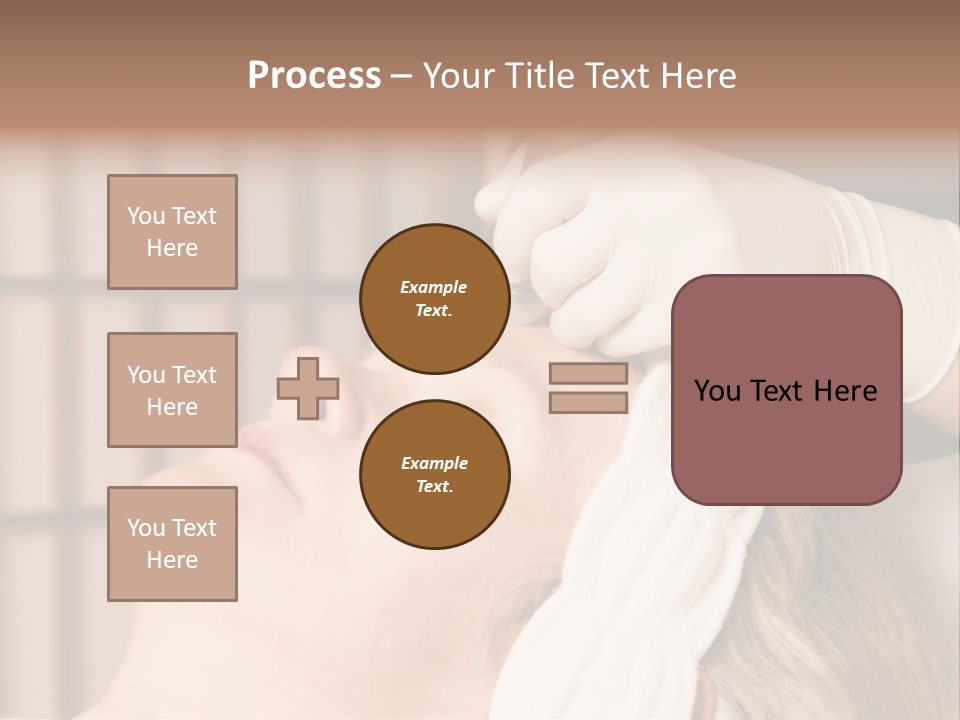 Older Woman Getting Electrolysis On He Face PowerPoint Template