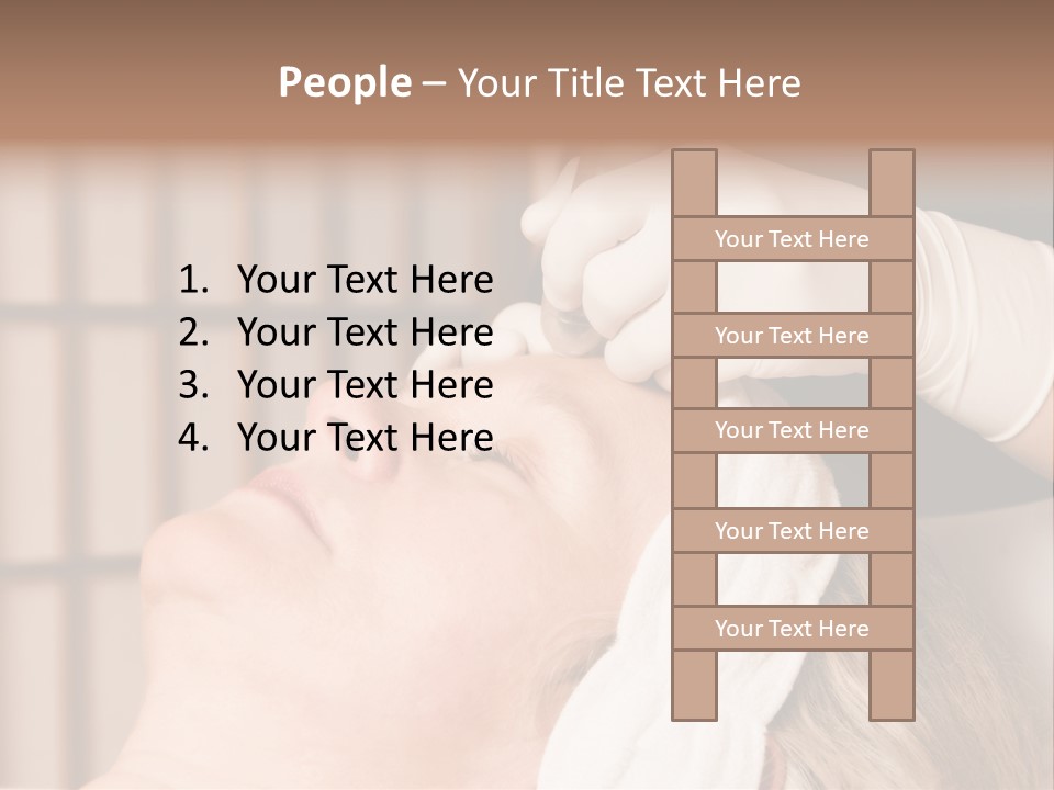 Older Woman Getting Electrolysis On He Face PowerPoint Template