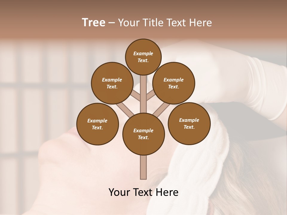 Older Woman Getting Electrolysis On He Face PowerPoint Template