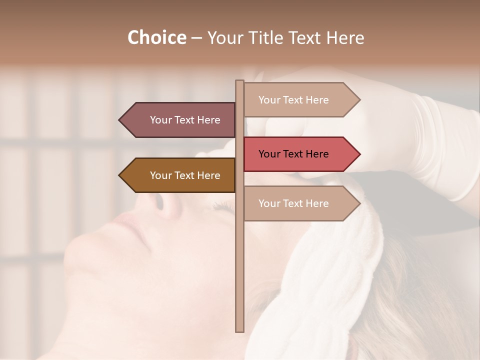 Older Woman Getting Electrolysis On He Face PowerPoint Template