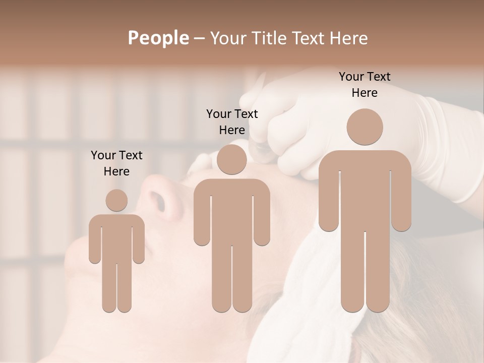 Older Woman Getting Electrolysis On He Face PowerPoint Template