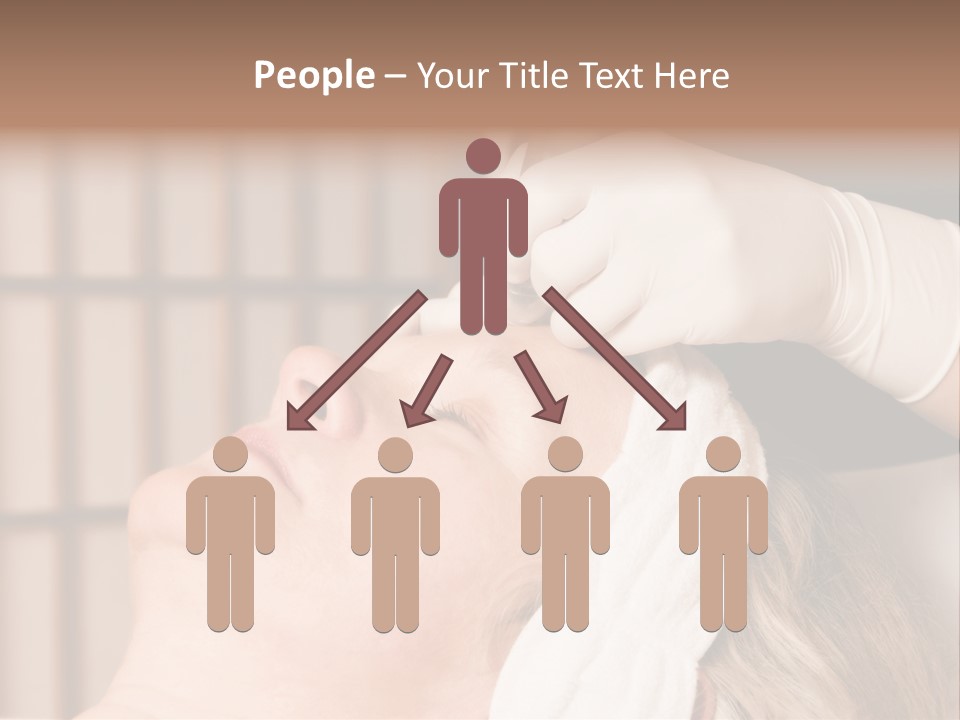 Older Woman Getting Electrolysis On He Face PowerPoint Template