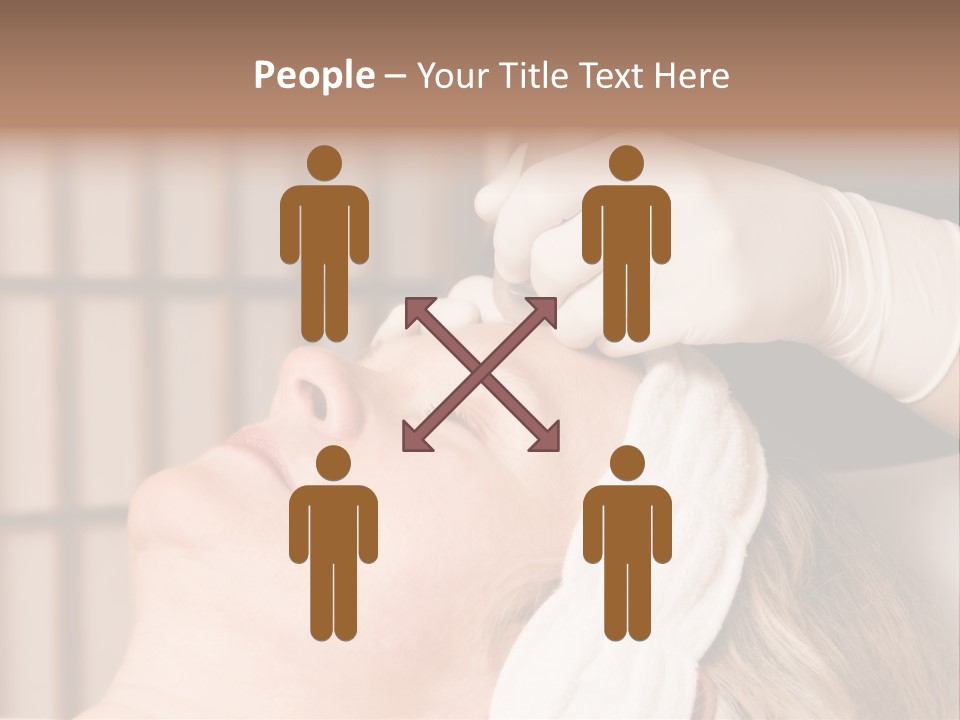 Older Woman Getting Electrolysis On He Face PowerPoint Template