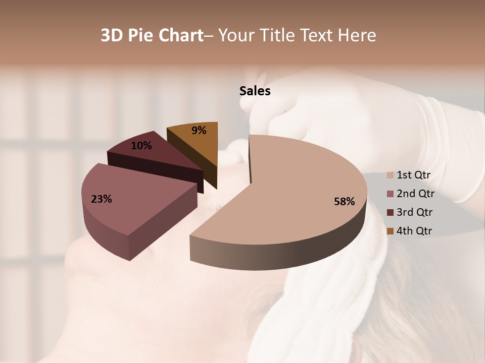 Older Woman Getting Electrolysis On He Face PowerPoint Template