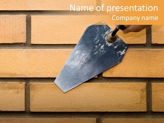 Construction. Bricks Laying. PowerPoint Template