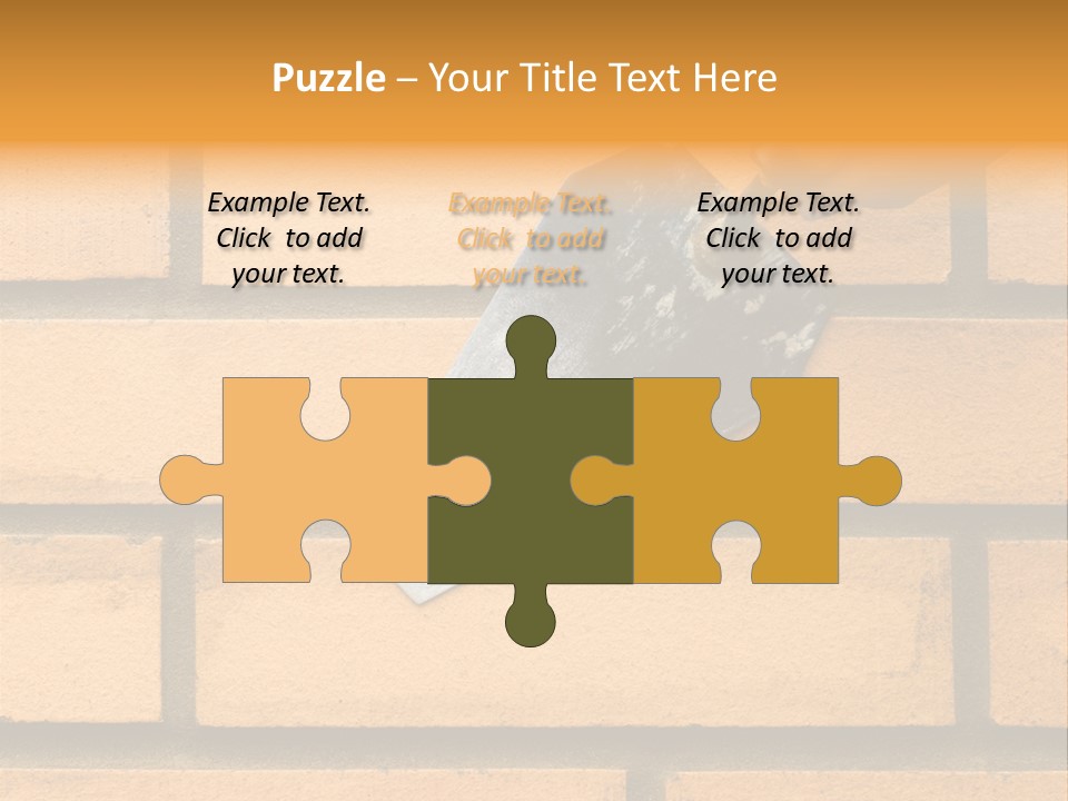 Construction. Bricks Laying. PowerPoint Template