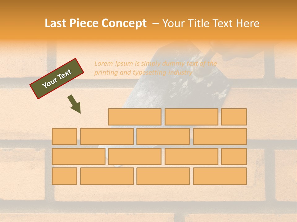 Construction. Bricks Laying. PowerPoint Template