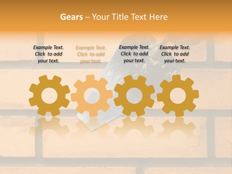 Construction. Bricks Laying. PowerPoint Template