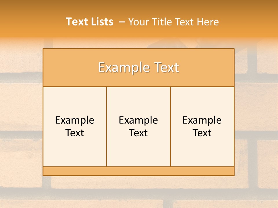 Construction. Bricks Laying. PowerPoint Template