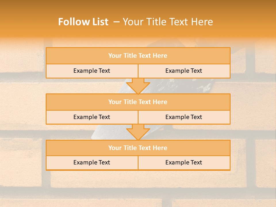 Construction. Bricks Laying. PowerPoint Template