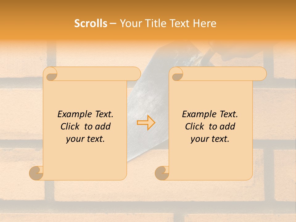 Construction. Bricks Laying. PowerPoint Template