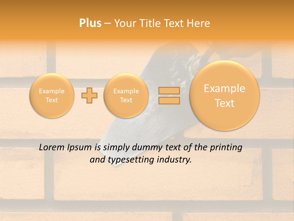 Construction. Bricks Laying. PowerPoint Template