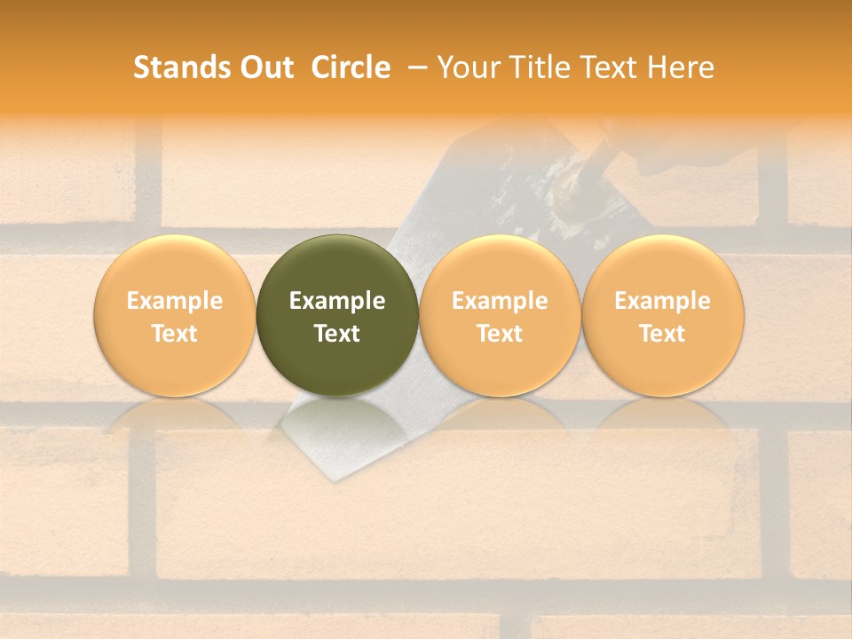 Construction. Bricks Laying. PowerPoint Template