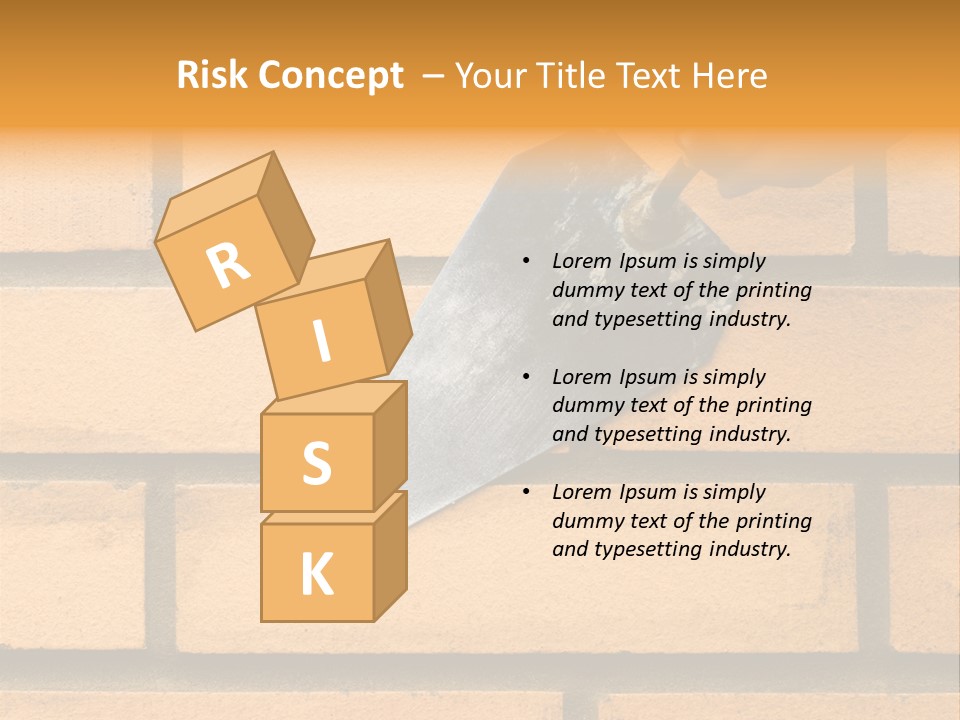 Construction. Bricks Laying. PowerPoint Template