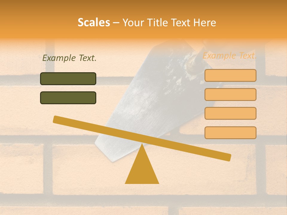 Construction. Bricks Laying. PowerPoint Template