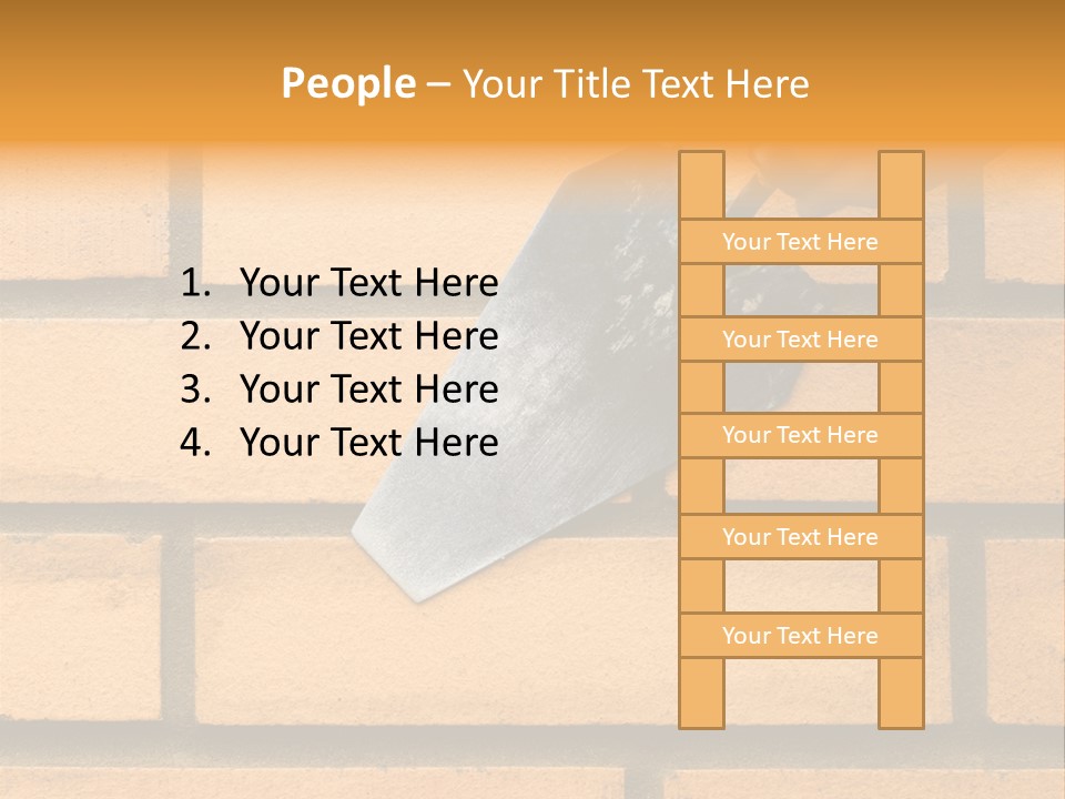 Construction. Bricks Laying. PowerPoint Template