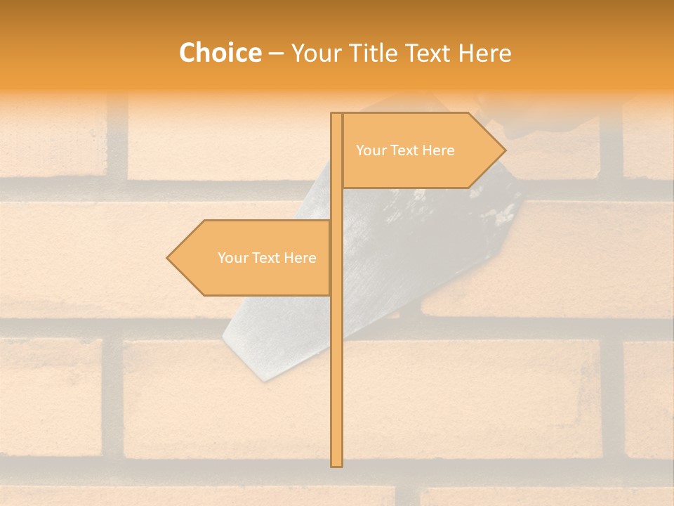Construction. Bricks Laying. PowerPoint Template