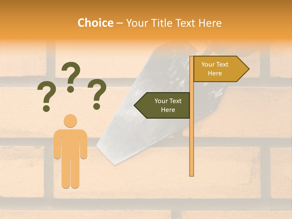 Construction. Bricks Laying. PowerPoint Template