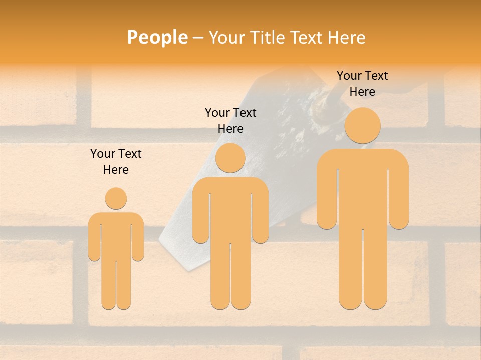 Construction. Bricks Laying. PowerPoint Template