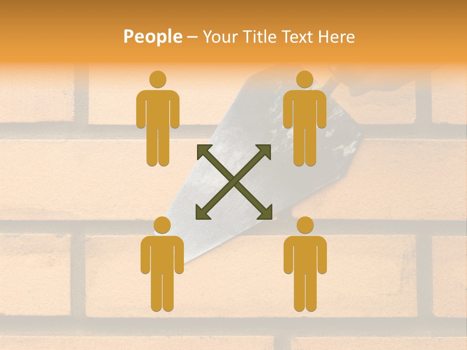 Construction. Bricks Laying. PowerPoint Template